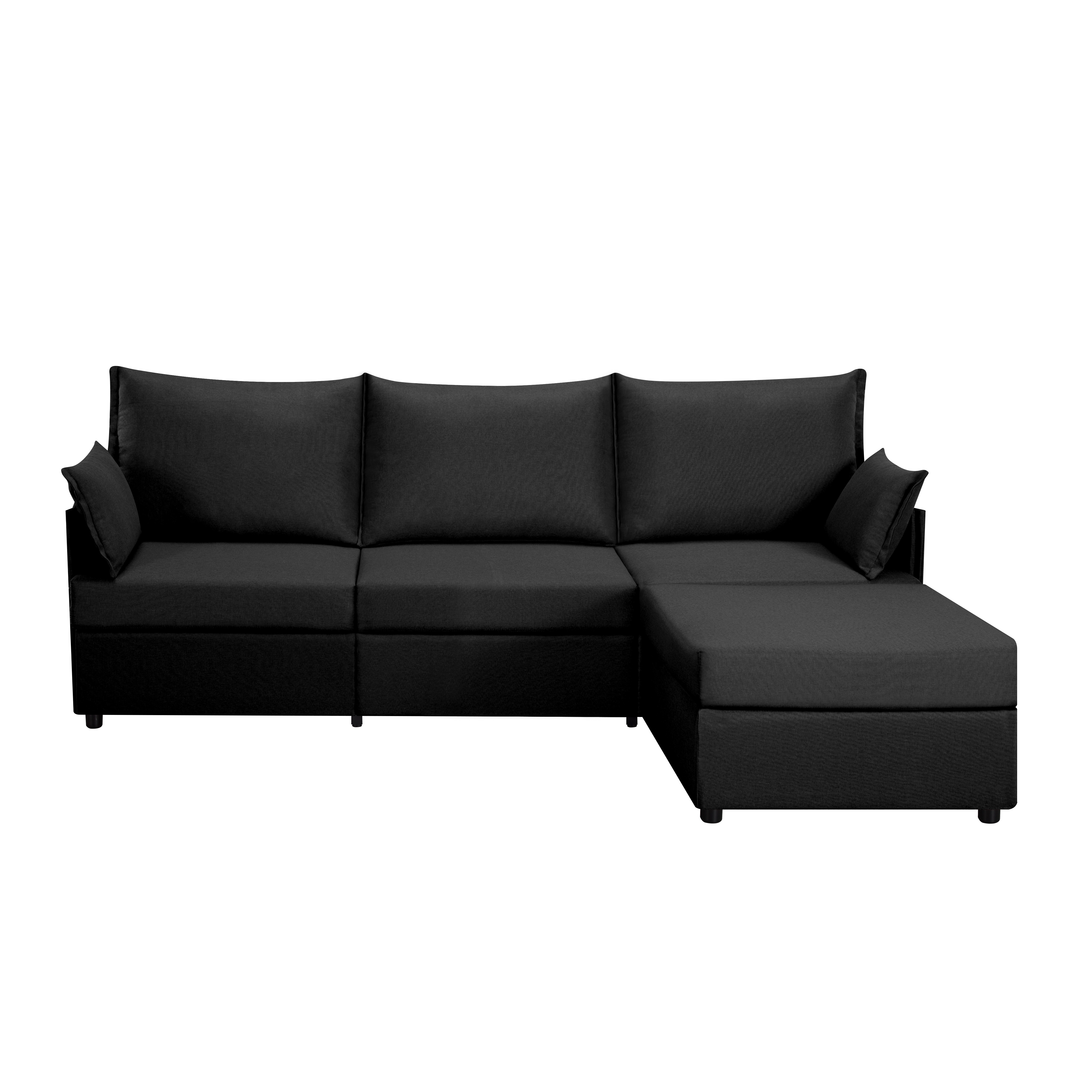  93.7” Sectional Sofa with ottoman